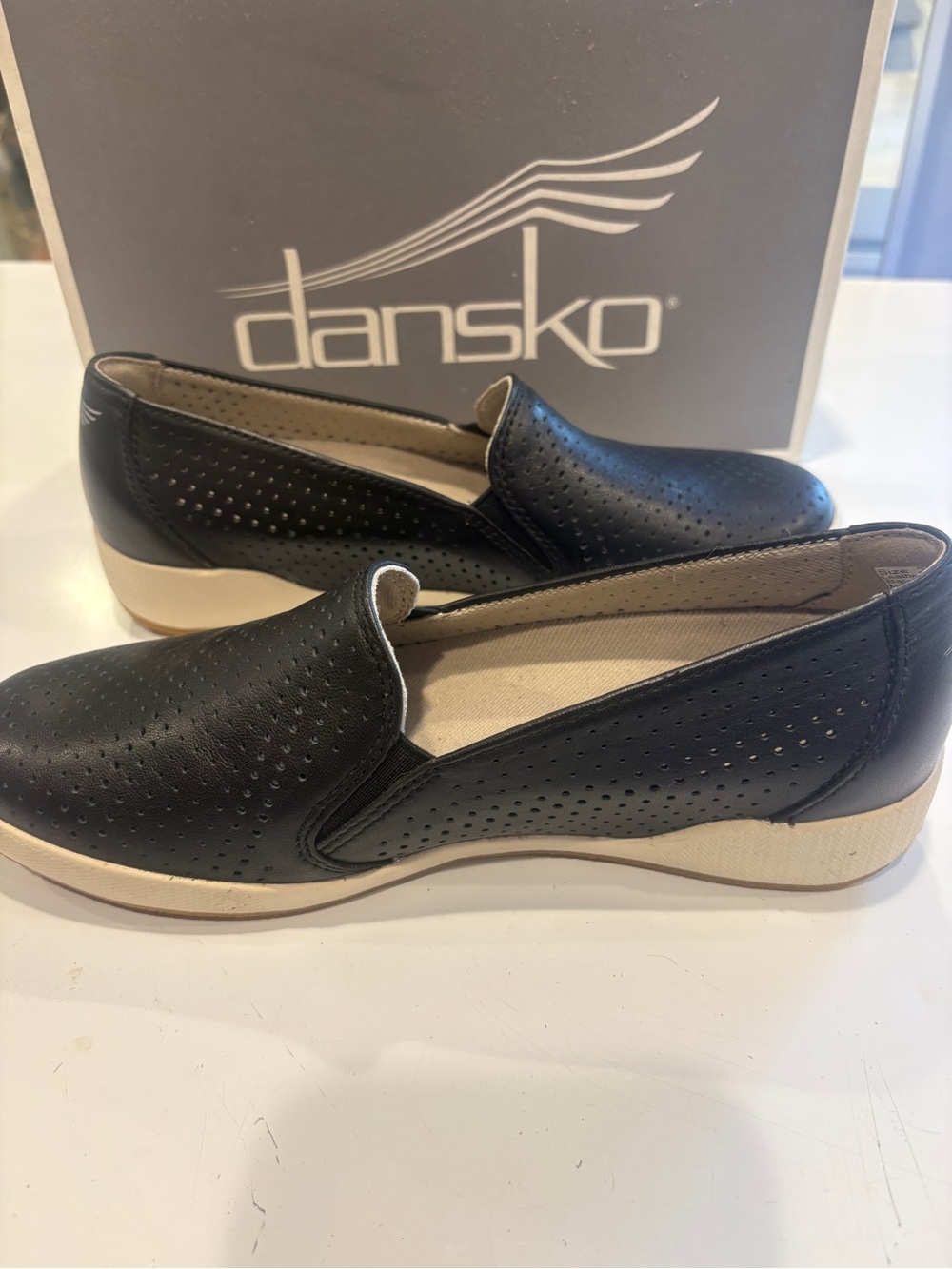 Dansko Odina Nappa Black Slip-On Loafers